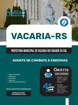 Apostila Prefeitura de Vacaria - RS 2024 - Agente de Combate a Endemias - Imagem 3