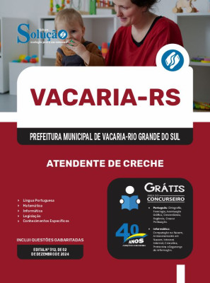 Apostila Prefeitura de Vacaria - RS 2024 - Atendente de Creche - Imagem 3