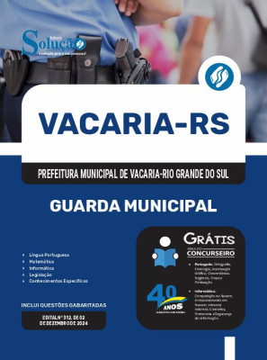 Apostila Prefeitura de Vacaria - RS 2024 - Guarda Municipal - Imagem 3