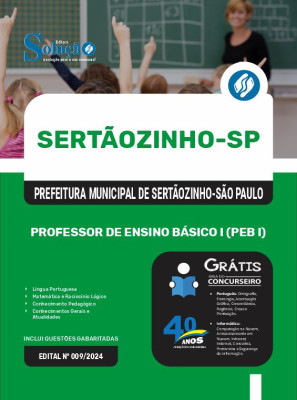 Apostila Prefeitura de Sertãozinho - SP 2024 - Professor de Ensino Básico I (PEB I) - Imagem 3