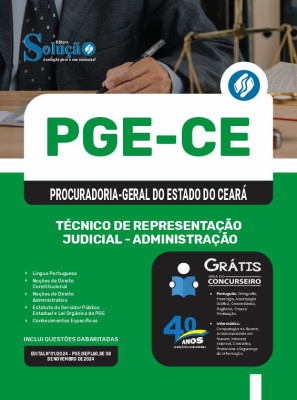 Apostila PGE-CE 2024 - Técnico de Representação Judicial - Administração - Imagem 3