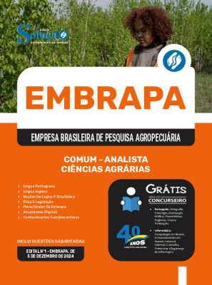 Apostila EMBRAPA 2024 - Comum - Analista - Ciências Agrárias - Área 2 - Imagem 3