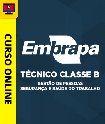 Curso Embrapa - Técnico Classe B - Gestão de Pessoas - Segurança e Saúde do Trabalho - Imagem 1