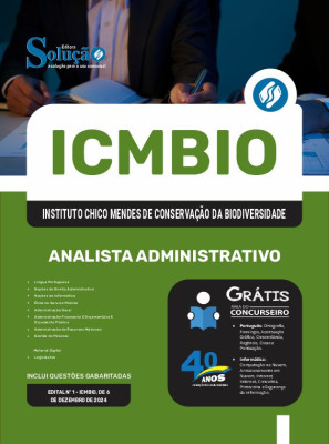 Apostila ICMBIO 2024 - Analista Administrativo - Imagem 3