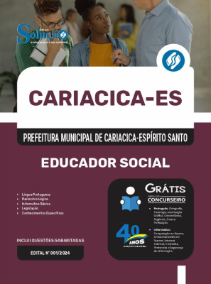 Apostila Prefeitura de Cariacica - ES 2024 - Educador Social - Imagem 3