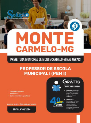 Apostila Prefeitura de Monte Carmelo MG 2024 - Professor de Escola Municipal I (PEM I) - Imagem 3