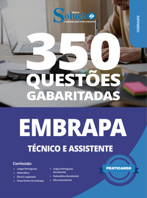 Caderno de Questões Embrapa - Técnico e Assistente - Conhecimentos Gerais - 350 Questões gabaritadas - Imagem 2