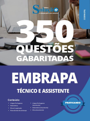 Caderno de Questões Embrapa - Técnico e Assistente - Conhecimentos Gerais em PDF - 350 Questões gabaritadas - Imagem 1