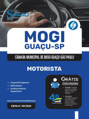 Apostila Câmara de Mogi Guaçu - SP 2024 - Motorista - Imagem 3