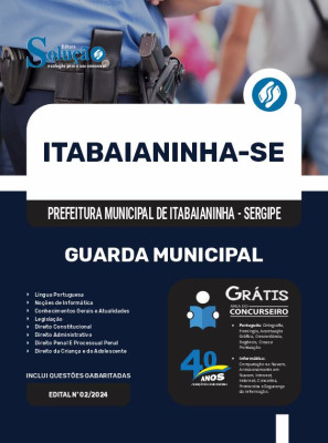 Apostila Prefeitura de Itabaianinha - SE 2024 - Guarda Municipal - Imagem 3