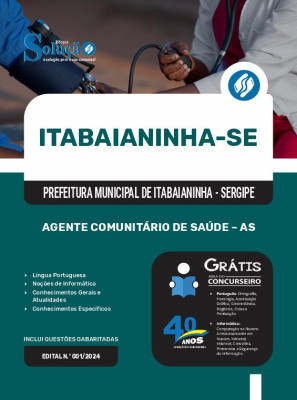 Apostila Prefeitura de Itabaianinha - SE 2024 - Agente Comunitário de Saúde – AS - Imagem 3