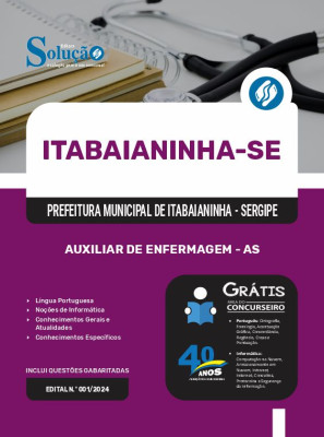 Apostila Prefeitura de Itabaianinha - SE 2024 - Auxiliar de Enfermagem - AS - Imagem 3