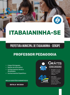 Apostila Prefeitura de Itabaianinha - SE 2024 - Professor Pedagogia - Imagem 3