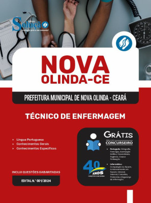 Apostila Prefeitura de Nova Olinda - CE em PDF 2024 - Técnico de Enfermagem - Imagem 1