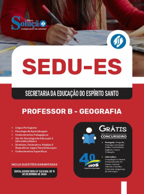 Apostila SEDU-ES 2024 - Professor B - Geografia - Imagem 3