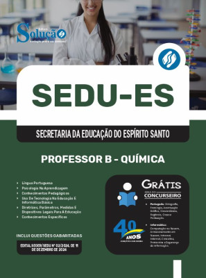 Apostila SEDU-ES 2024 - Professor B - Química - Imagem 3