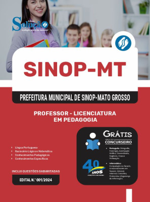 Apostila Prefeitura de Sinop - MT 2024 - Professor - Licenciatura em Pedagogia - Imagem 3