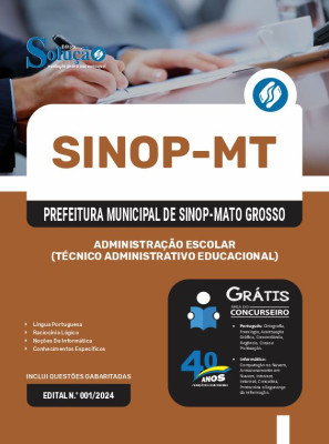 Apostila Prefeitura de Sinop - MT 2024 - Administração Escolar (Técnico Administrativo Educacional) - Imagem 3