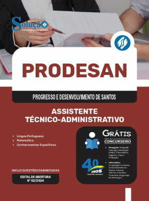 Apostila PRODESAN em PDF - Assistente Técnico-Administrativo 2024 - Imagem 1