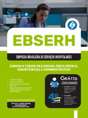 Apostila EBSERH 2024 - Comum a todos os cargos: Área Médica, Assistencial e Administrativa - Imagem 3