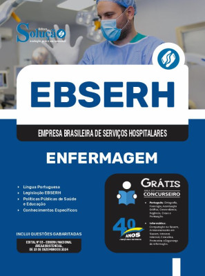 Apostila EBSERH em PDF 2024 - Enfermagem - Imagem 1