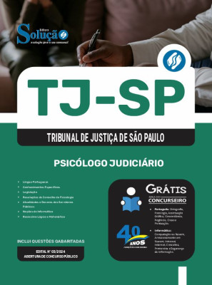 Apostila TJ-SP em PDF 2024 - Psicólogo Judiciário - Imagem 1