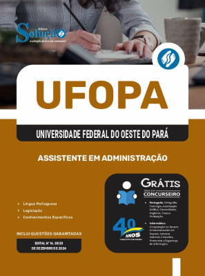 Apostila UFOPA 2024 - Assistente Em Administração - Imagem 3