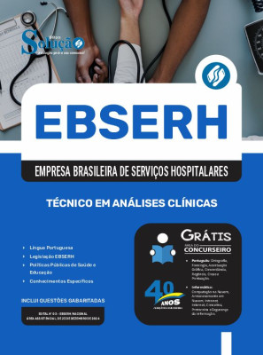 Apostila EBSERH 2024 em PDF - Técnico Em Análises Clínicas - Imagem 1