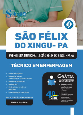 Apostila Prefeitura de São Félix do Xingu - PA 2025 - Técnico em Enfermagem - Imagem 3