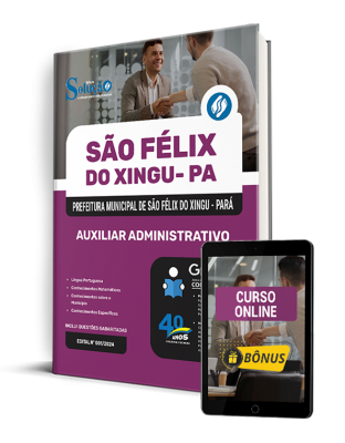 Apostila Prefeitura de São Félix do Xingu - PA 2025 - Auxiliar Administrativo - Imagem 2