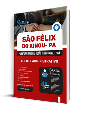 Apostila Prefeitura de São Félix do Xingu - PA 2025 - Agente Administrativo - Imagem 1