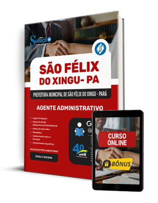 Apostila Prefeitura de São Félix do Xingu - PA 2025 - Agente Administrativo - Imagem 2