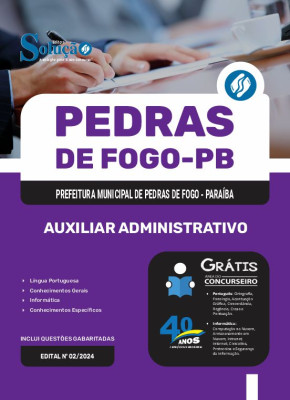 Apostila Prefeitura de Pedras de Fogo - PB 2025 - Auxiliar Administrativo - Imagem 3