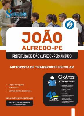 Apostila Prefeitura de João Alfredo - PE 2025 - Motorista de Transporte Escolar - Imagem 3