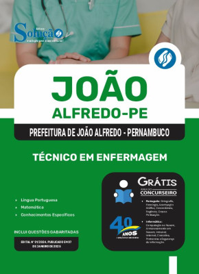 Apostila Prefeitura de João Alfredo - PE 2025 - Técnico em Enfermagem - Imagem 3