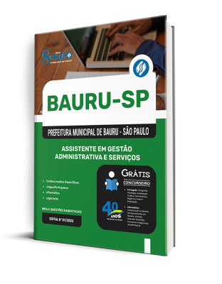 Apostila Prefeitura de Bauru - SP 2025 - Assistente em Gestão Administrativa e Serviços - Imagem 2