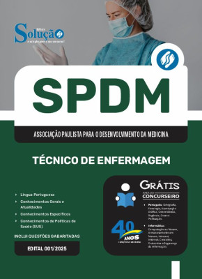 Apostila SPDM 2025 - Técnico de Enfermagem - Imagem 3