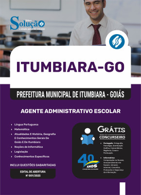 Apostila Prefeitura de Itumbiara - GO 2025 - Agente Administrativo Escolar - Imagem 3