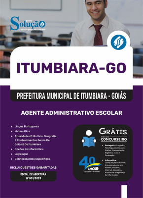 Apostila Prefeitura de Itumbiara - GO em PDF 2025 - Agente Administrativo Escolar - Imagem 1