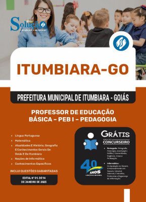 Apostila Prefeitura de Itumbiara - GO 2025 - Professor de Educação Básica - PEB I - Pedagogia - Imagem 3