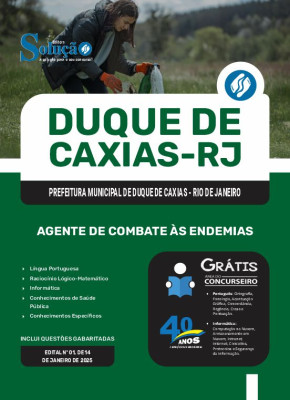 Apostila Prefeitura de Duque de Caxias - RJ 2025 - Agente de Combate às Endemias - Imagem 3