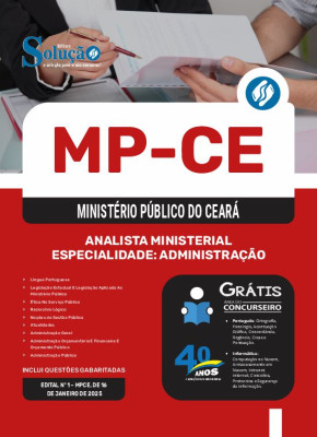 Apostila MP-CE 2025 - Analista Ministerial - Especialidade: Administração - Imagem 3