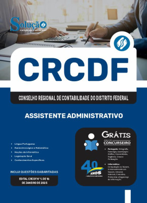 Apostila CRCDF 2025 - Assistente Administrativo - Imagem 3