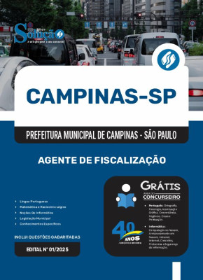 Apostila Prefeitura de Campinas - SP 2025 - Agente de Fiscalização - Imagem 3