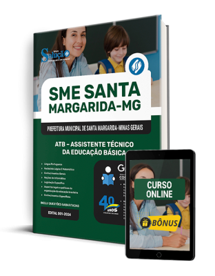 Apostila SME Santa Margarida - MG 2025 - ATB - Assistente Técnico da Educação Básica - Imagem 1