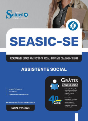 Apostila SEASIC-SE 2025 - Assistente Social - Imagem 3