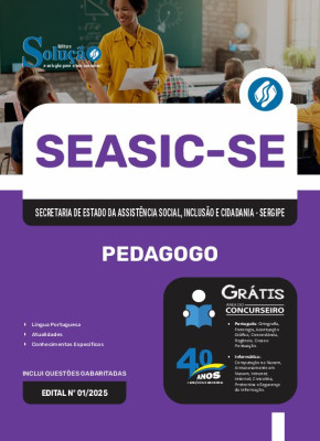 Apostila SEASIC-SE 2025 - Pedagogo - Imagem 3