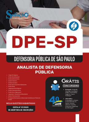 Apostila DPE-SP 2025 - Analista de Defensoria Pública - Imagem 3