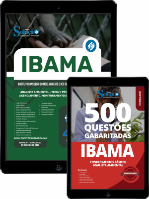 Combo IBAMA - Analista Ambiental - Tema 1: Proteção, Conservação, Licenciamento, Monitoramento e Qualidade Ambiental - Imagem 1