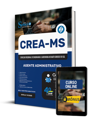 Apostila CREA-MS 2025 - Agente Administrativo - Imagem 1